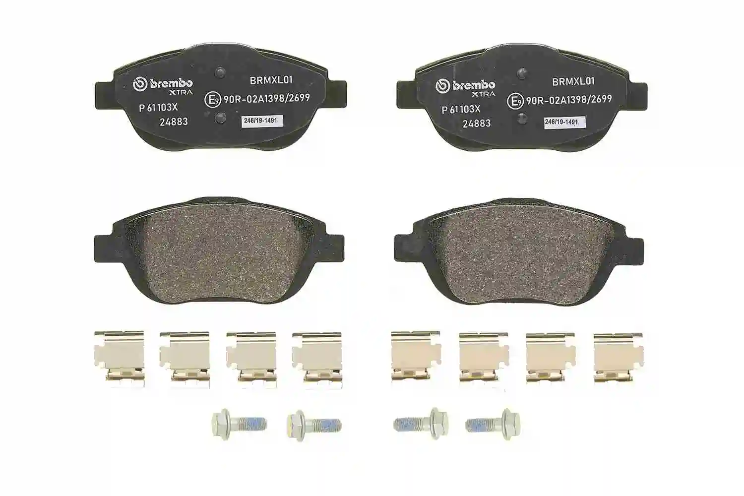 Set bantalan rem, rem cakram XTRA LINE P 61 103X