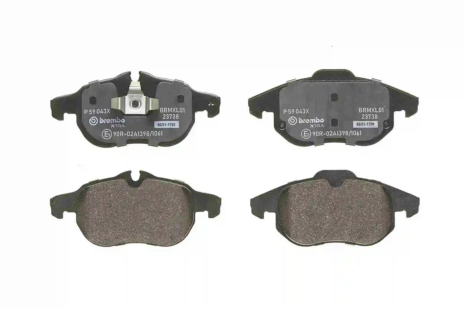 Brake Pad Set, disc brake XTRA LINE P 59 043X