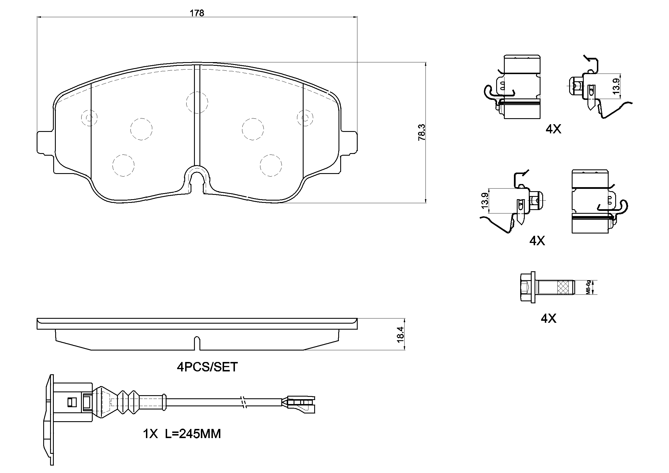 Brake Pad Set, disc brake PRIME LINE P 85 193