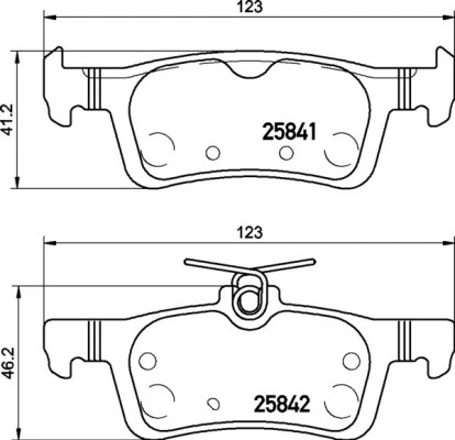 Brake Pad Set, disc brake PRIME LINE P 24 204