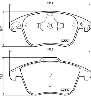 Brake Pad Set, disc brake PRIME LINE P 61 117