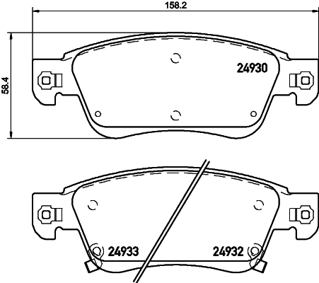 Brake Pad Set, disc brake PRIME LINE P 56 080