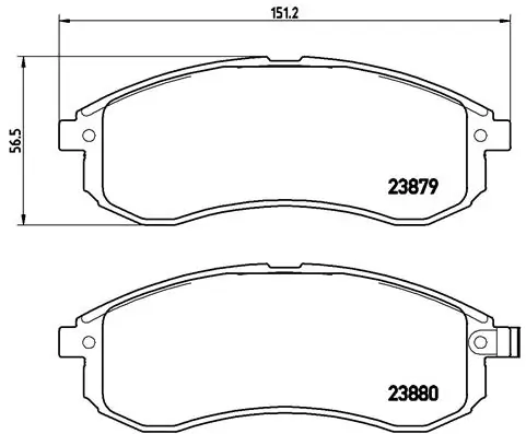 Brake Pad Set, disc brake PRIME LINE P 54 033
