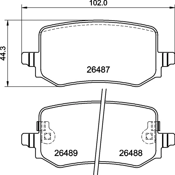 Brake Pad Set, disc brake PRIME LINE P 30 139
