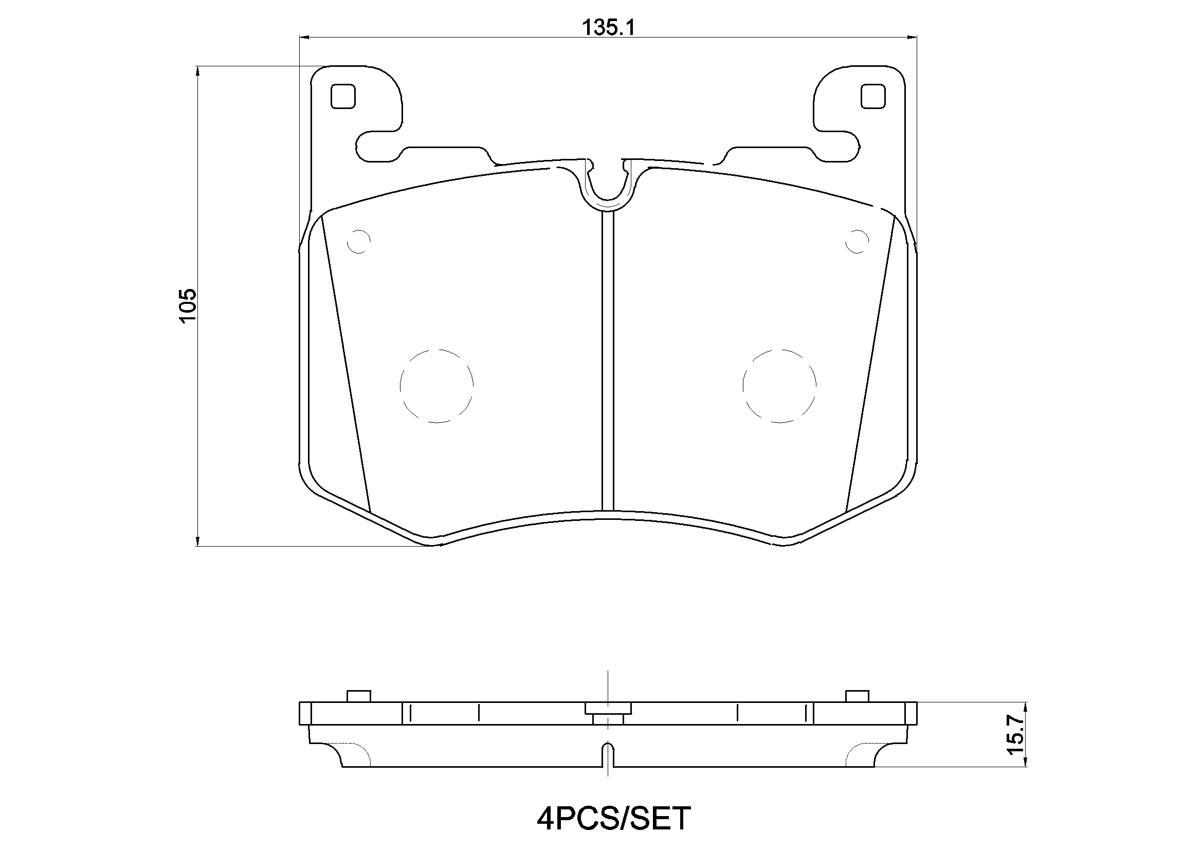 Brake Pad Set, disc brake PRIME LINE P 44 030