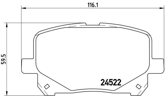 Brake Pad Set, disc brake PRIME LINE P 83 100