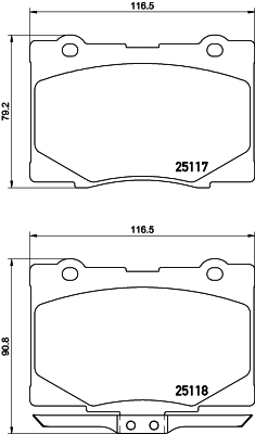 Brake Pad Set, disc brake PRIME LINE P 28 079