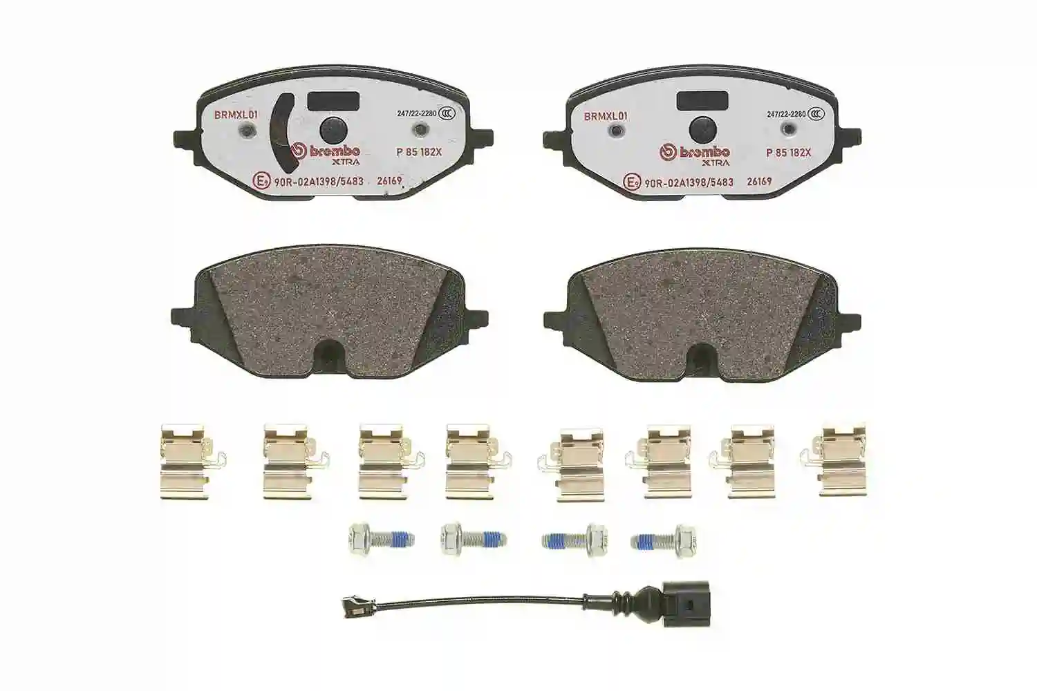Brake Pad Set, disc brake XTRA LINE P 85 182X