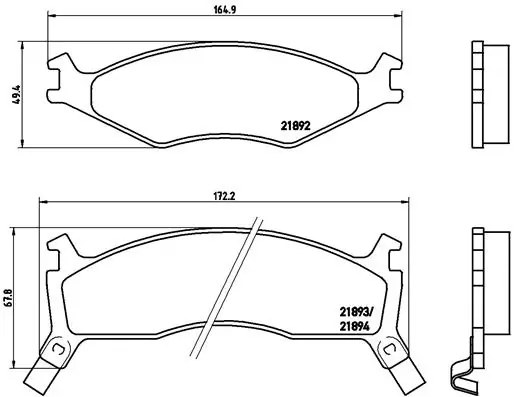 Brake Pad Set, disc brake PRIME LINE P 30 006