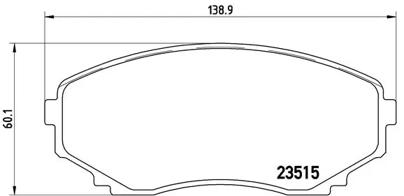 Brake Pad Set, disc brake PRIME LINE P 49 028