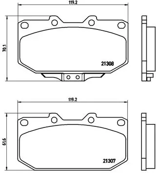 Brake Pad Set, disc brake PRIME LINE P 56 025
