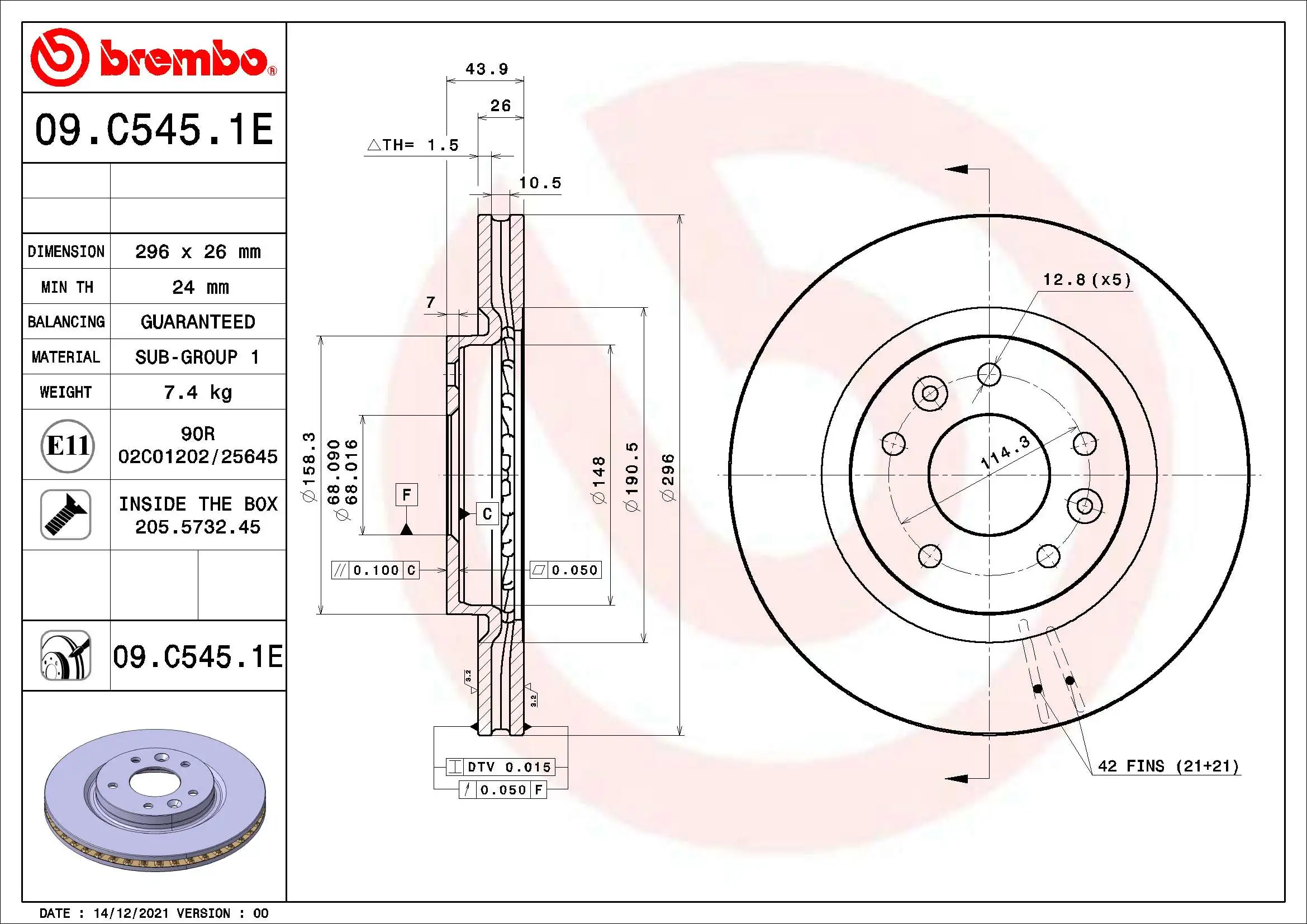 Brake Kit, disc brake BEYOND LINE - EV KT 08 019