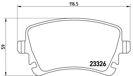 Brake Pad Set, disc brake PRIME LINE P 85 083