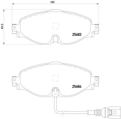 Brake Pad Set, disc brake PRIME LINE P 85 126