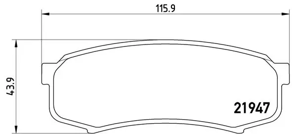 Brake Pad Set, disc brake PRIME LINE P 83 024
