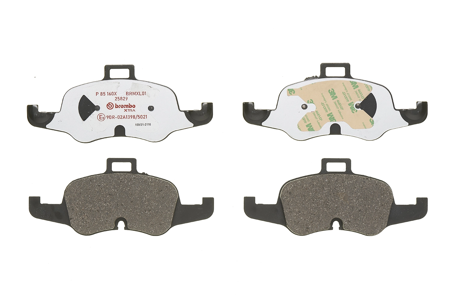 Brake Pad Set, disc brake XTRA LINE P 85 160X