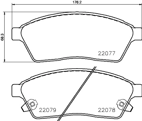 Brake Pad Set, disc brake PRIME LINE P 09 009