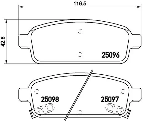 Brake Pad Set, disc brake PRIME LINE P 59 080