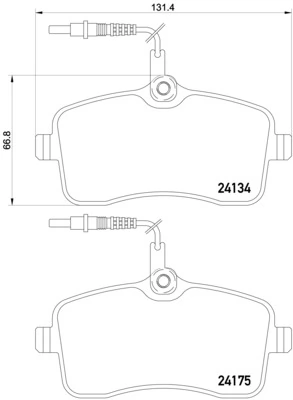 Brake Pad Set, disc brake PRIME LINE P 61 109