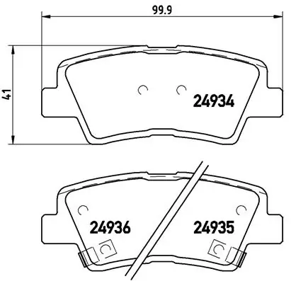 Brake Pad Set, disc brake PRIME LINE P 30 047