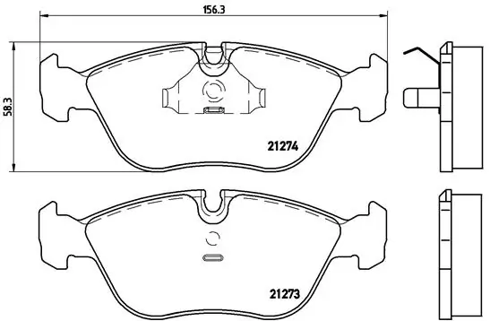 Brake Pad Set, disc brake PRIME LINE P 86 013