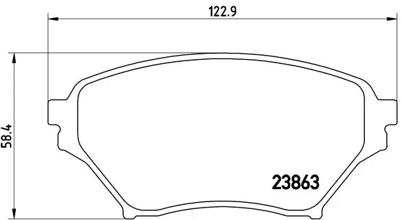 Brake Pad Set, disc brake PRIME LINE P 49 029