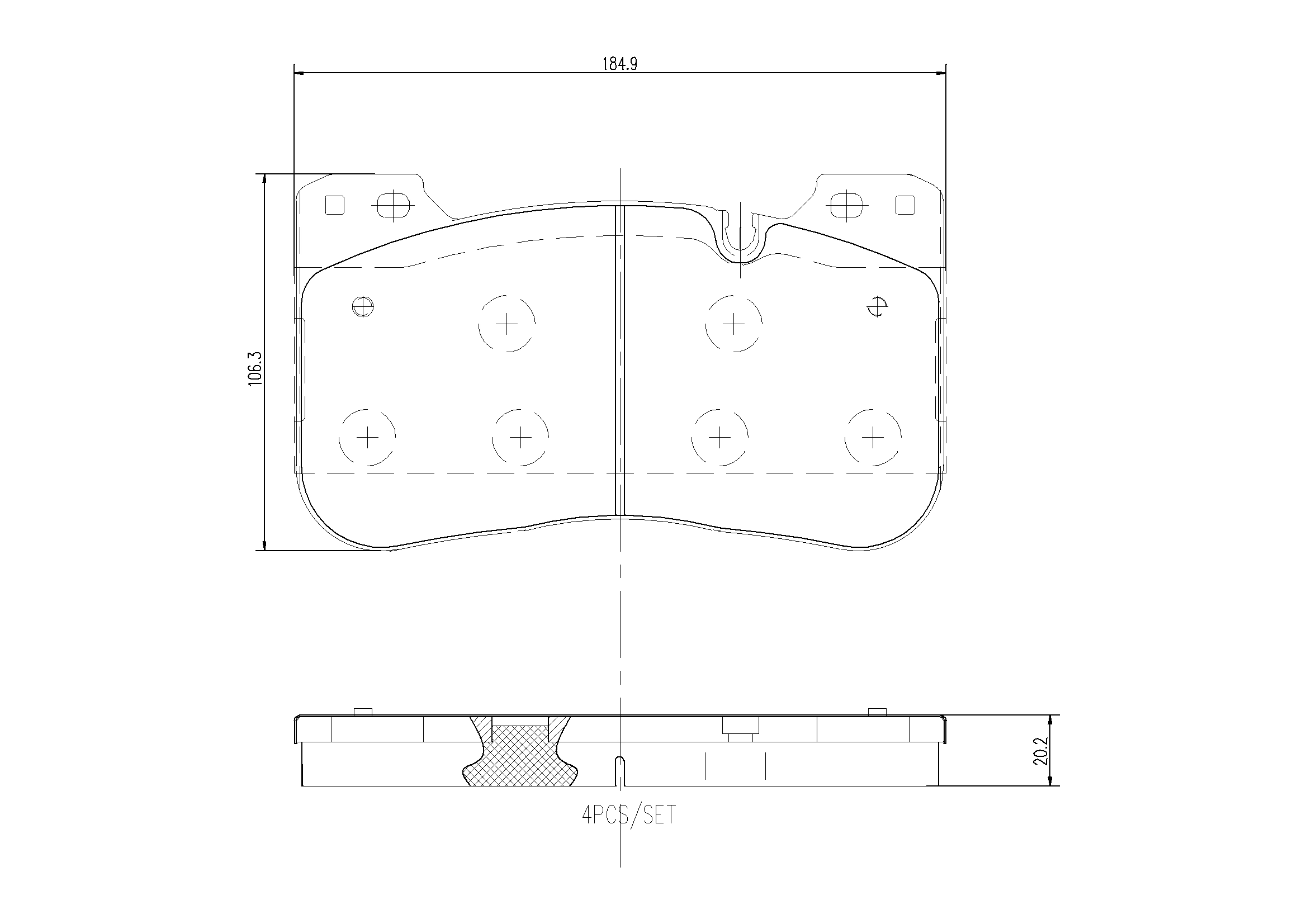 Brake Pad Set, disc brake PRIME LINE P 06 100