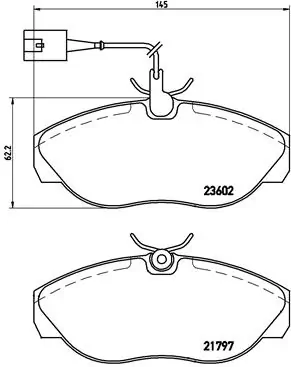 Brake Pad Set, disc brake PRIME LINE P 23 083