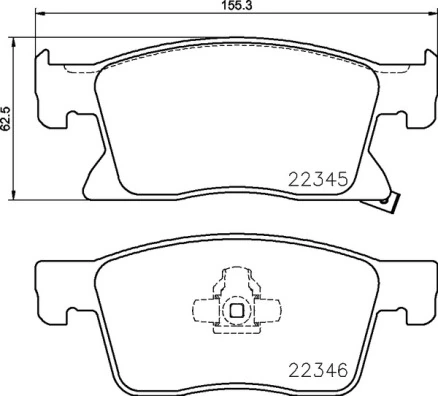 Brake Pad Set, disc brake PRIME LINE P 59 091