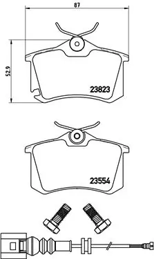 Brake Pad Set, disc brake PRIME LINE P 85 066