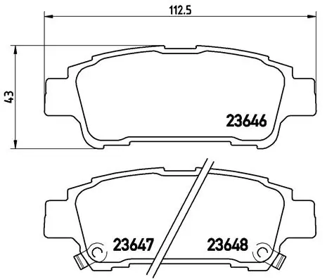 Brake Pad Set, disc brake PRIME LINE P 83 056