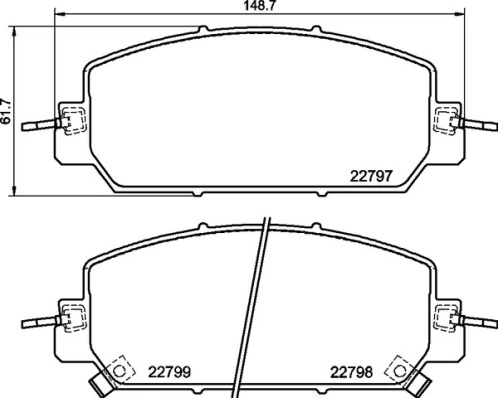 Brake Pad Set, disc brake PRIME LINE P 28 098