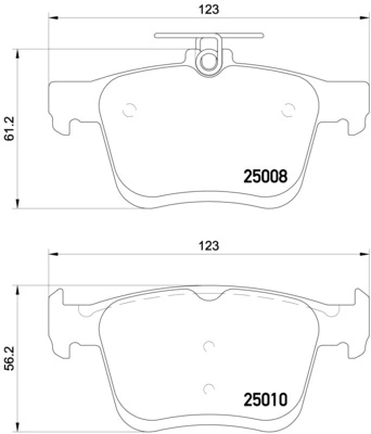 Brake Pad Set, disc brake PRIME LINE P 85 125