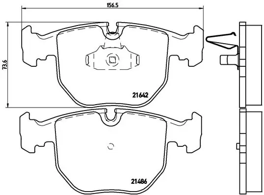Brake Pad Set, disc brake PRIME LINE P 06 021