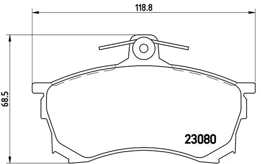 Brake Pad Set, disc brake PRIME LINE P 54 021