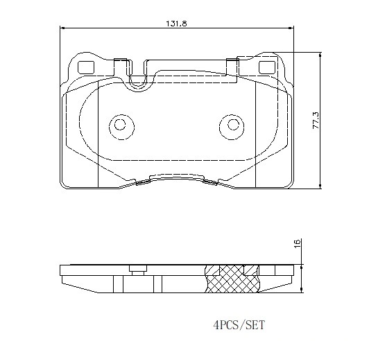Brake Pad Set, disc brake BEYOND LINE - EV P 85 116E