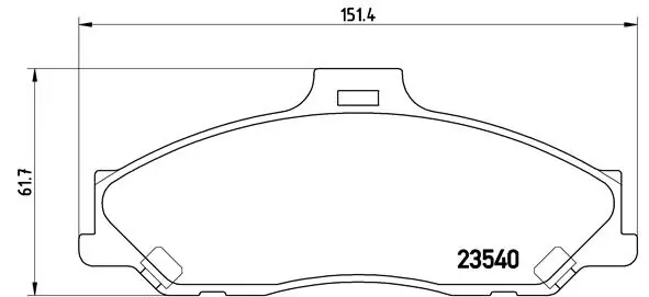 Brake Pad Set, disc brake PRIME LINE P 24 051