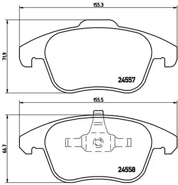 Brake Pad Set, disc brake PRIME LINE P 61 086