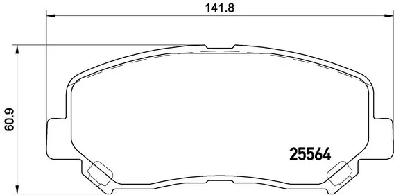 Brake Pad Set, disc brake PRIME LINE P 49 045