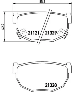 Brake Pad Set, disc brake PRIME LINE P 56 010