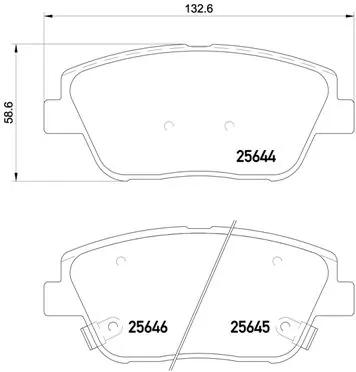 Brake Pad Set, disc brake PRIME LINE P 30 066