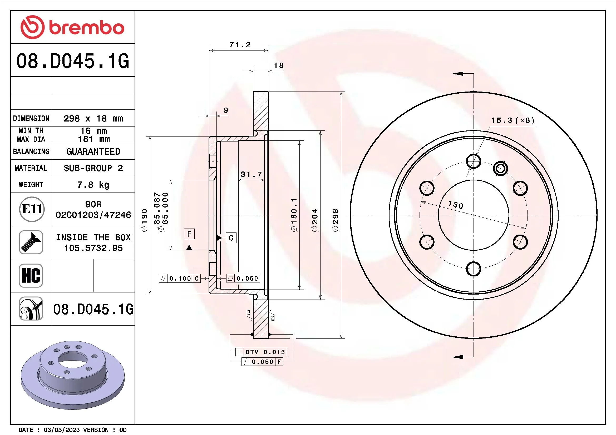 Brake Kit, disc brake BEYOND LINE - Greenance KT 10 055