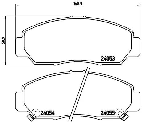 Brake Pad Set, disc brake PRIME LINE P 28 047