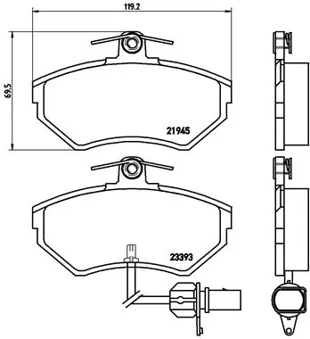 Brake Pad Set, disc brake PRIME LINE P 85 044