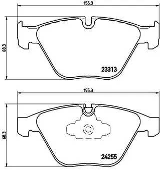 Brake Pad Set, disc brake PRIME LINE P 06 055