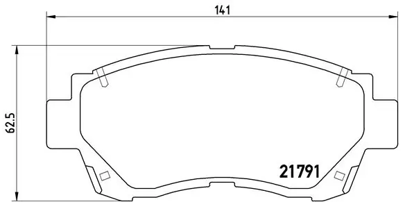 Brake Pad Set, disc brake PRIME LINE P 83 027