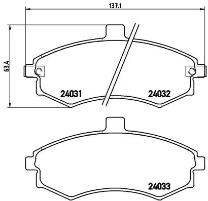 Brake Pad Set, disc brake PRIME LINE P 30 020