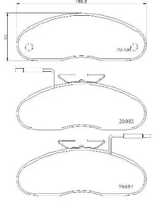 Brake Pad Set, disc brake PRIME LINE P 56 019
