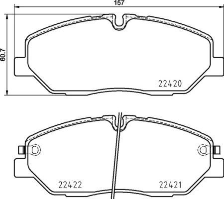 Brake Pad Set, disc brake PRIME LINE P 30 090