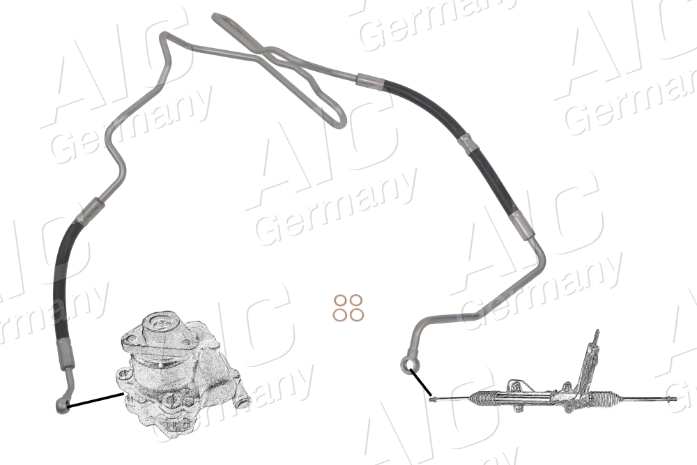 Hydraulic Hose, steering Original AIC Quality 57188